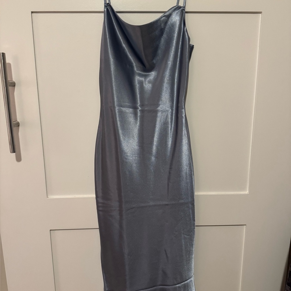 Birdy Grey Shimmering Silver Gown
